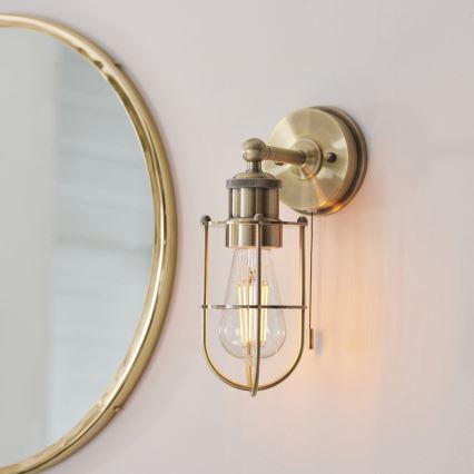Endon 99952 - Iluminação de parede para casa de banho CREW 1xE27/6W/230V IP44 latão