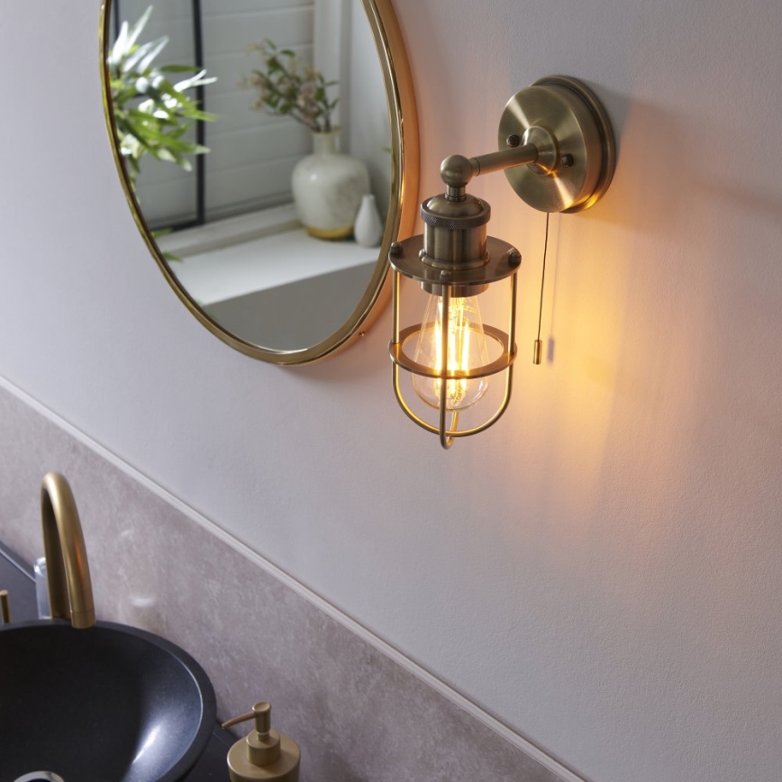 Endon 99952 - Iluminação de parede para casa de banho CREW 1xE27/6W/230V IP44 latão