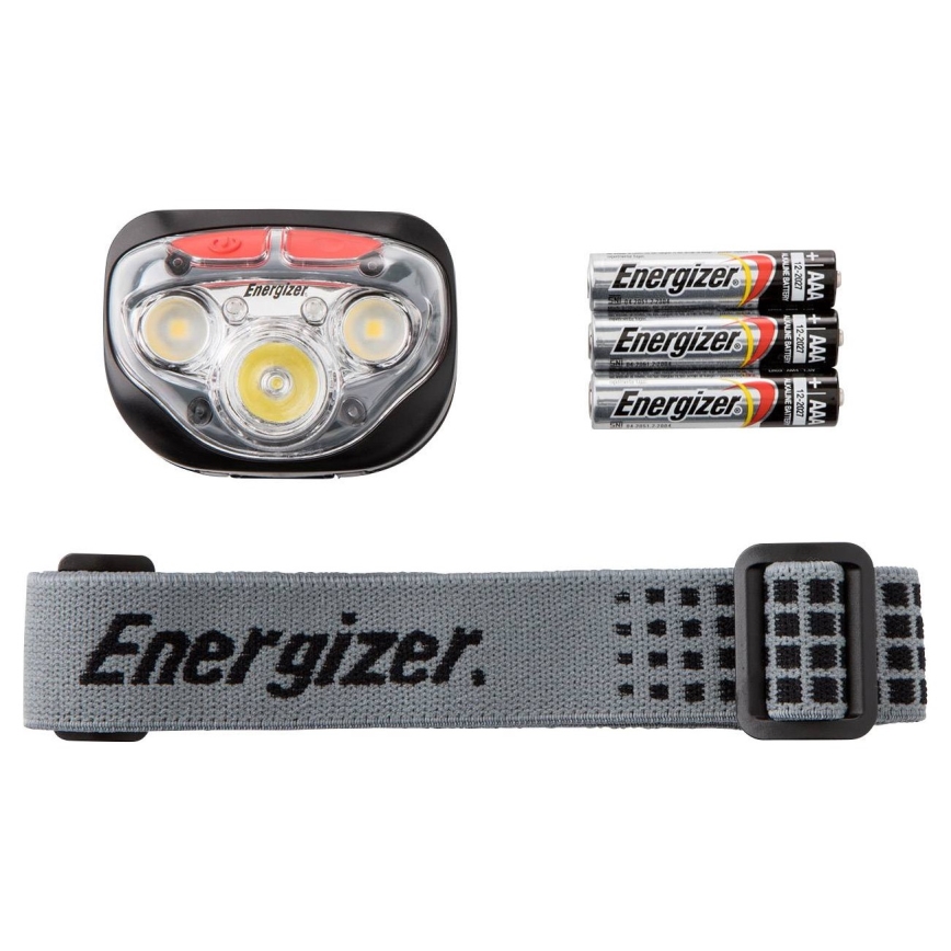Energizer - Lanterna de cabeça LED com luz vermelha LED/3xAAA IPX4