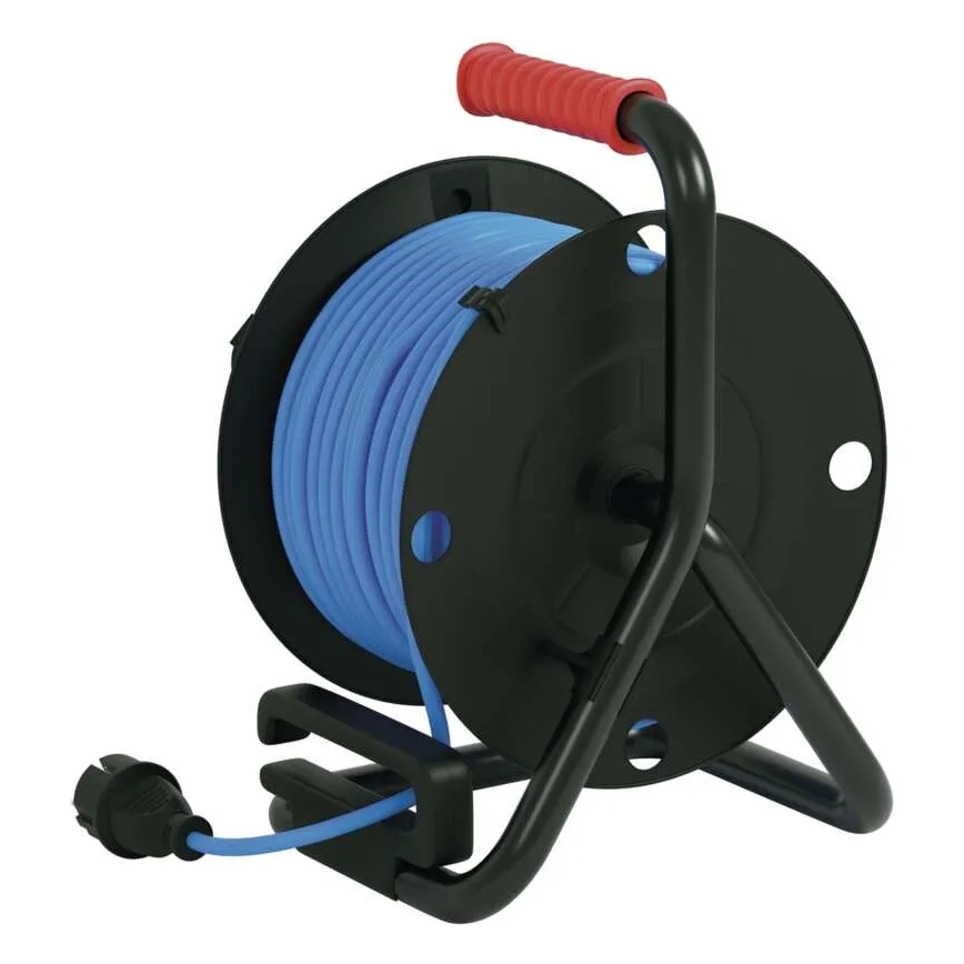 Enrolador com 4 tomadas 25m silicone IP44