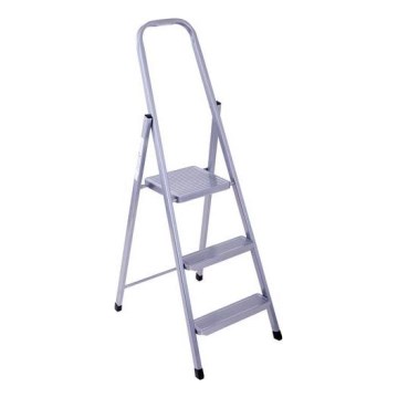 Escadote dobrável 3 passos 132x45 cm