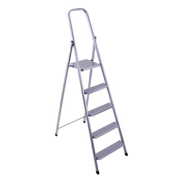 Escadote dobrável 5 passos 180x51 cm