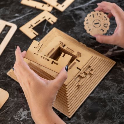 EscapeWelt - 3D puzzle mecânico de madeira Pirâmide
