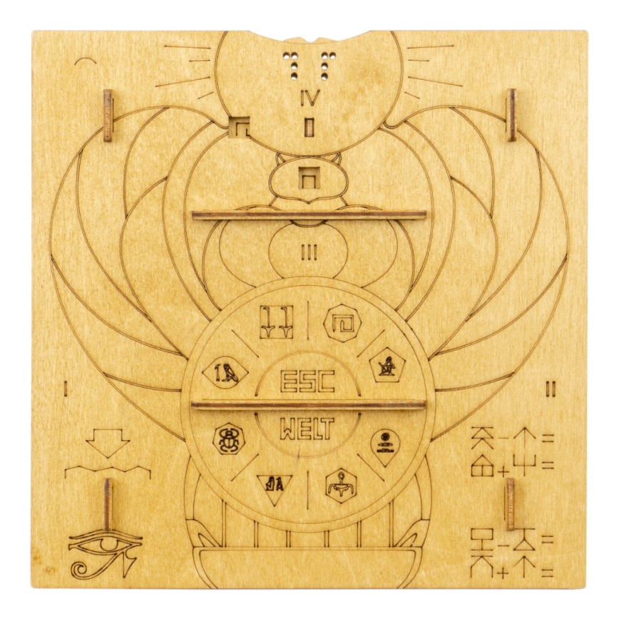 EscapeWelt - 3D puzzle mecânico de madeira Pirâmide