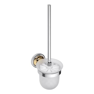 Escova de WC 11x37,5 cm prata/dourado
