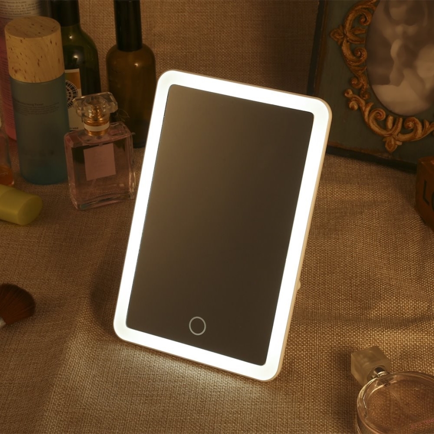 Espelho cosmético com retro-iluminação LED LED/3W/5V USB