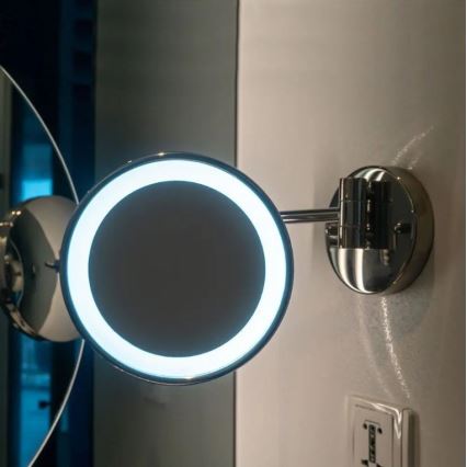 Espelho cosmético de parede LED LED/3W/6V IP44