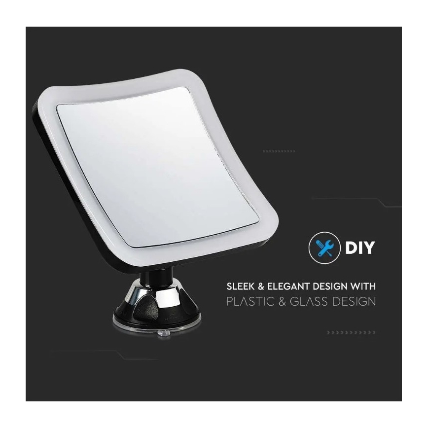Espelho cosmético LED LED/3,2W/4,5V IP44
