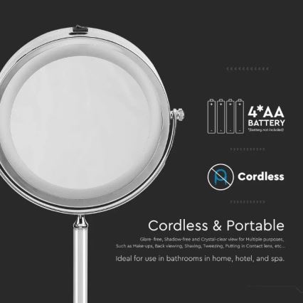 Espelho cosmético LED LED/3W/6V IP44