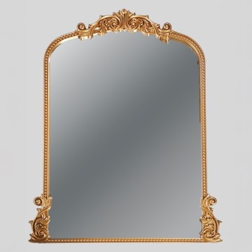 Espelho de parede 114x86x2,7 cm dourado