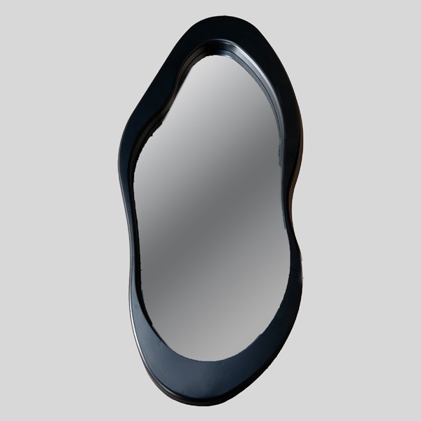 Espelho de parede 120x50 cm preto