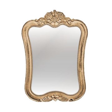 Espelho de parede 69x49 cm dourado