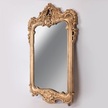 Espelho de parede 69x49 cm dourado