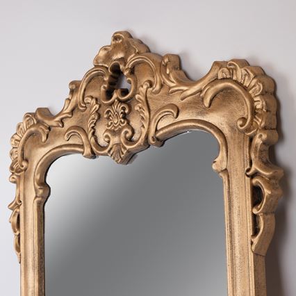 Espelho de parede 69x49 cm dourado