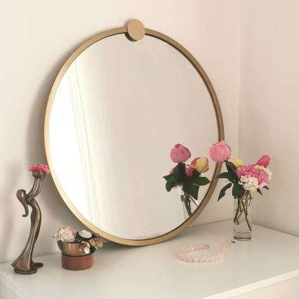 Espelho de parede AYNA 60 cm dourado