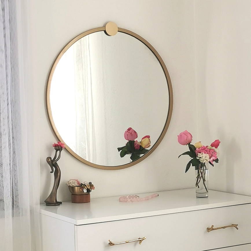 Espelho de parede AYNA 60 cm dourado