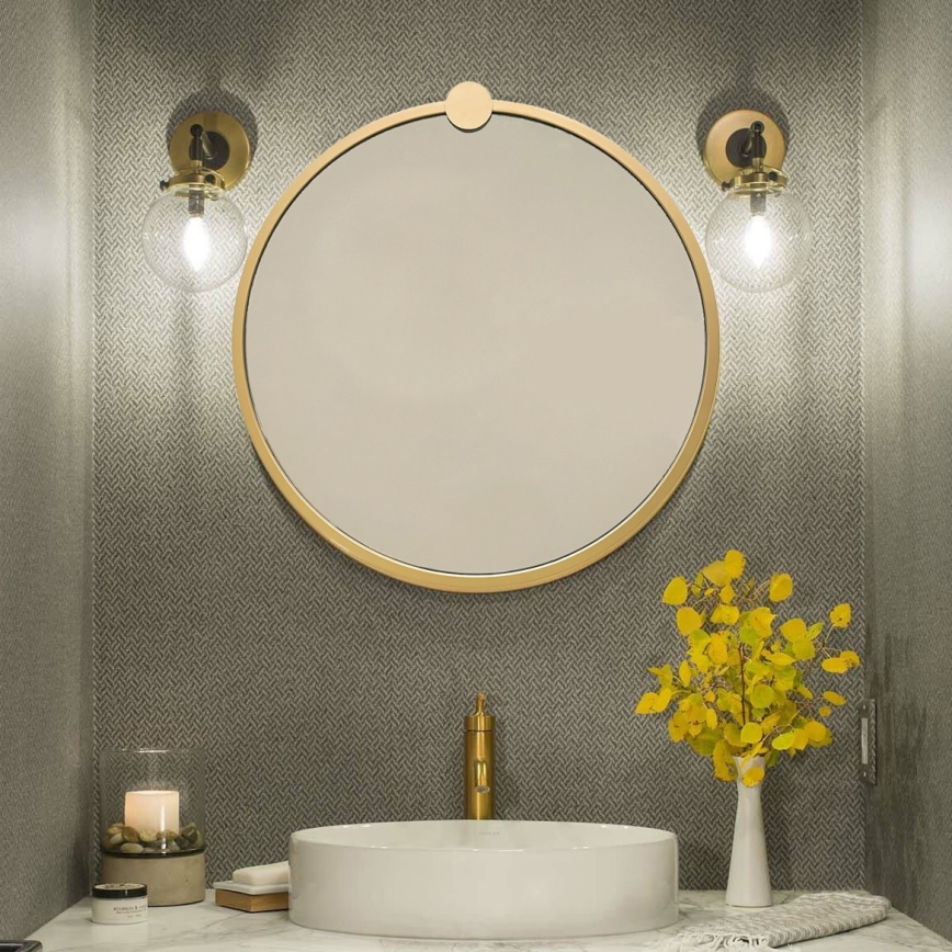 Espelho de parede AYNA 60 cm dourado