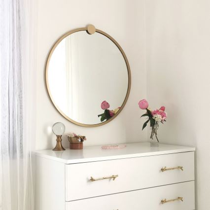 Espelho de parede AYNA 60 cm dourado