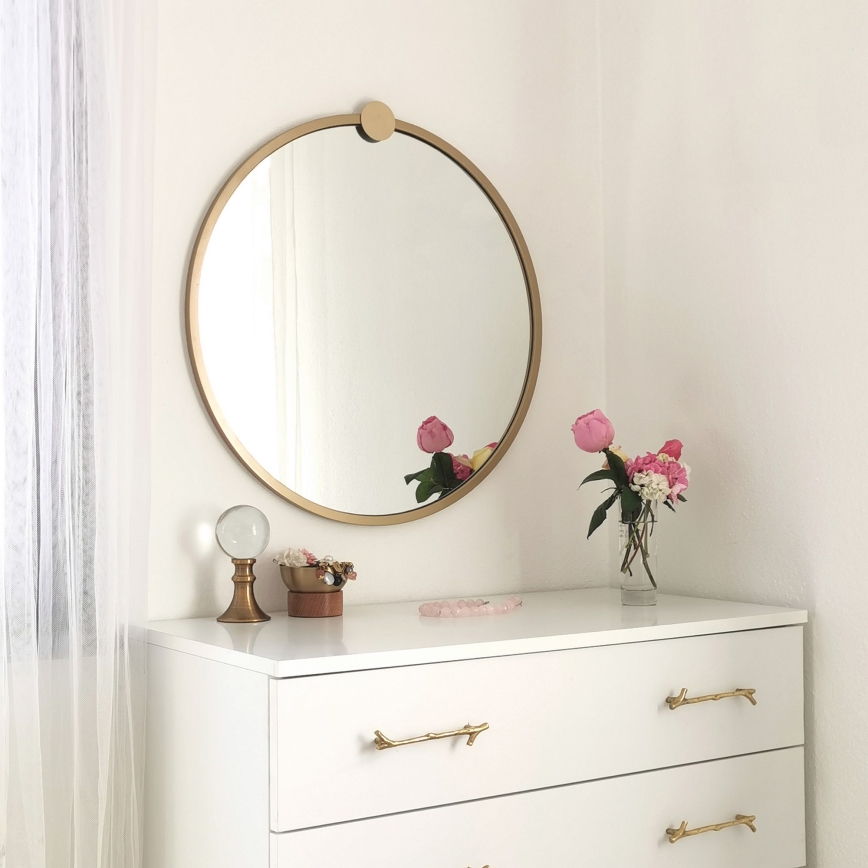 Espelho de parede AYNA 60 cm dourado