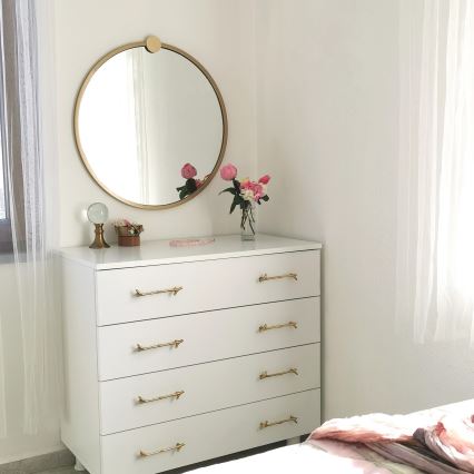 Espelho de parede AYNA 60 cm dourado