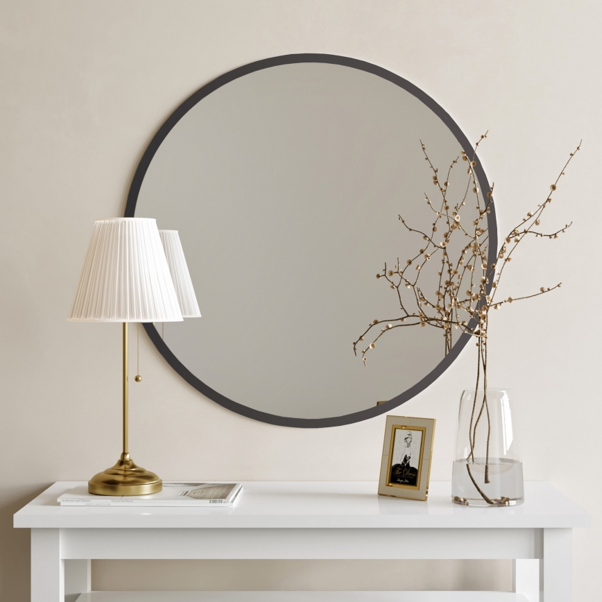 Espelho de parede AYNA 60 cm preto