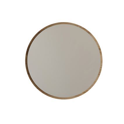 Espelho de parede AYNA d. 60 cm castanho