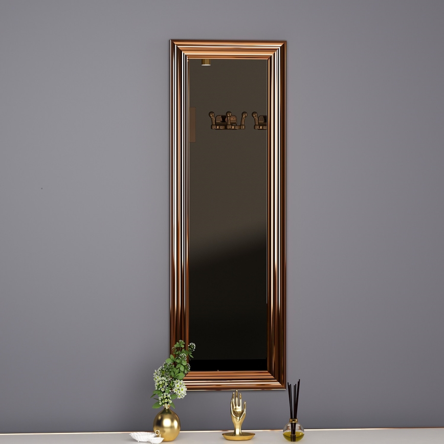 Espelho de parede BOSS 90x30 cm bronze