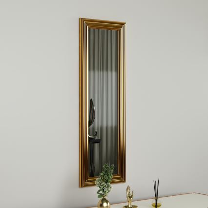 Espelho de parede BOSS 90x30 cm dourado