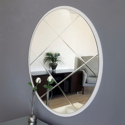 Espelho de parede diâmetro 60 cm branco