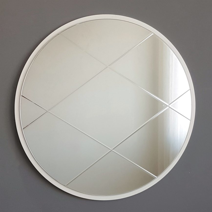 Espelho de parede diâmetro 60 cm branco