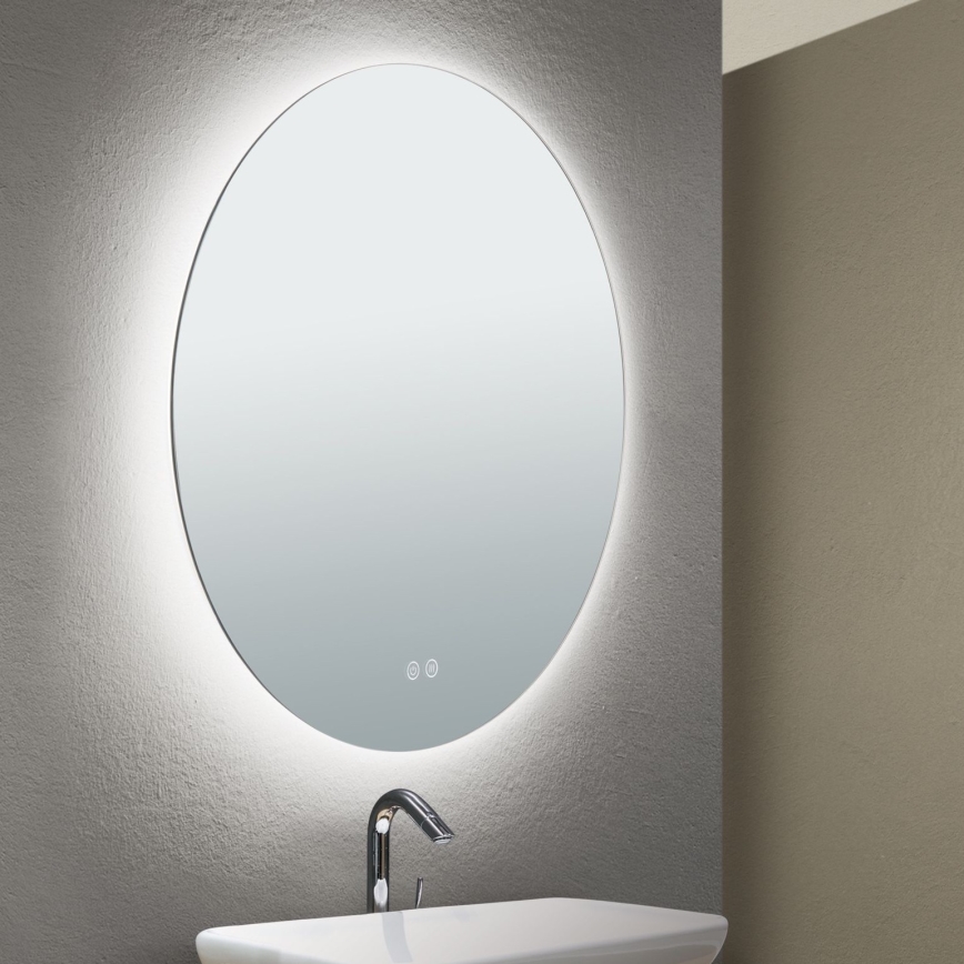 Espelho de parede LED para casa de banho com retroiluminação FOCUS LED/25W/230V 3000/4200/6000K d. 60 cm IP44
