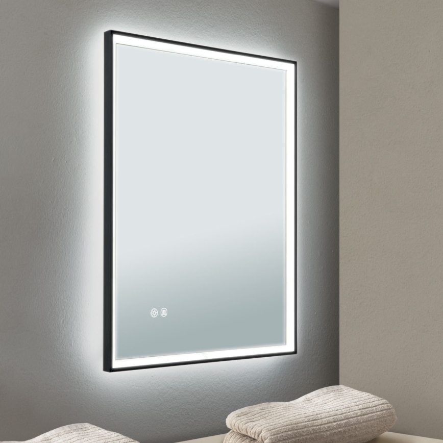 Espelho de parede LED para casa de banho com retroiluminação FRAME LED/48W/230V 3000/4000/6000K 60x45 cm IP44