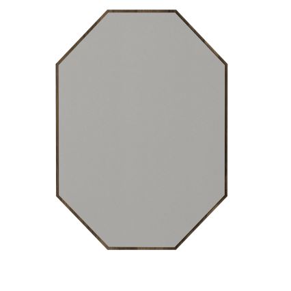 Espelho de parede LOST 70x45 cm castanho