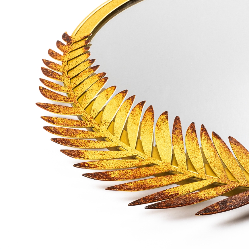 Espelho de parede PALM 59x57 cm dourado