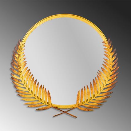 Espelho de parede PALM 59x57 cm dourado