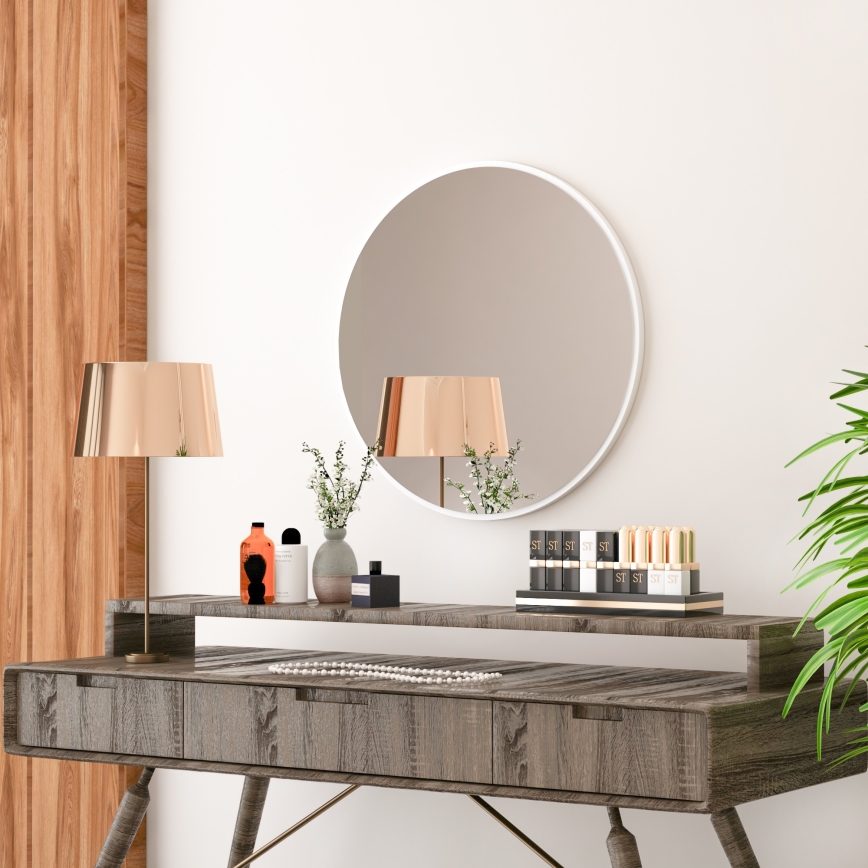 Espelho de parede ROYAL diâmetro 59 cm branco