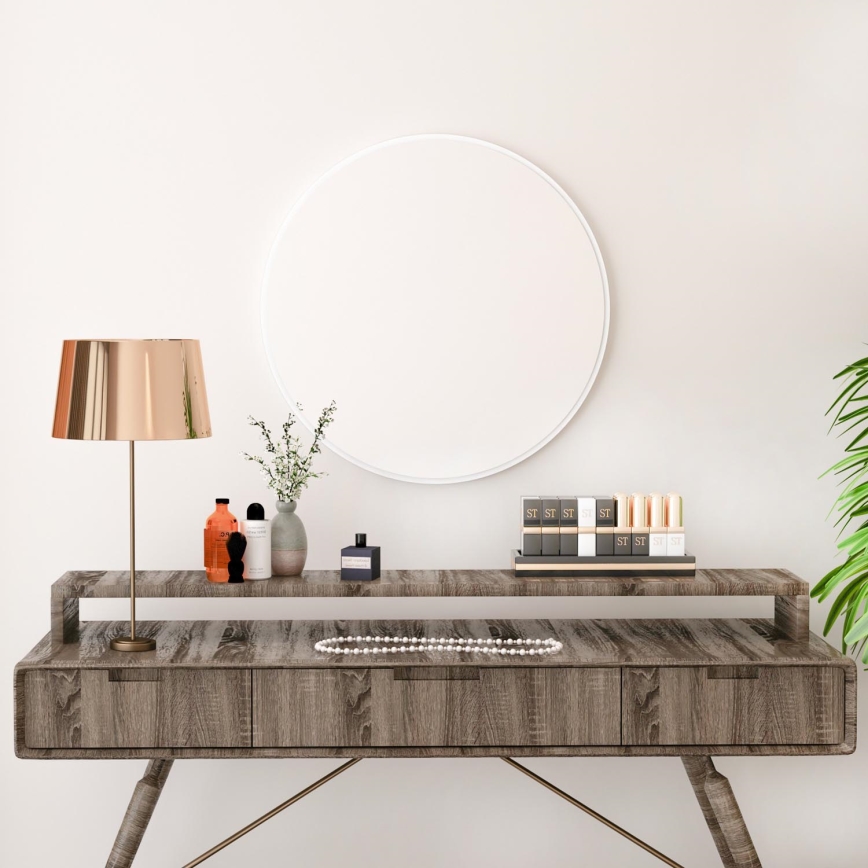 Espelho de parede ROYAL diâmetro 59 cm branco