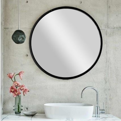 Espelho de parede SIYAH diâmetro 60 cm preto