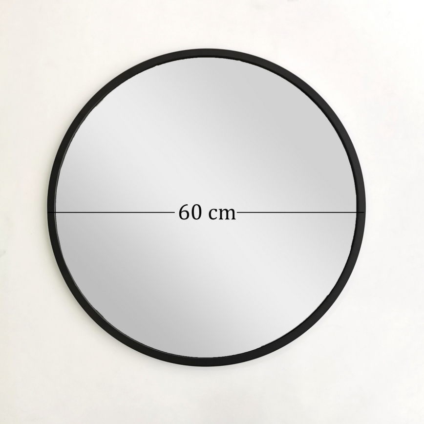 Espelho de parede SIYAH diâmetro 60 cm preto