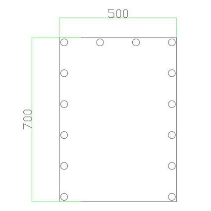 Espelho LED com iluminação 14xLED/1W/230V 3000/4000/6000K 70x50 cm IP44