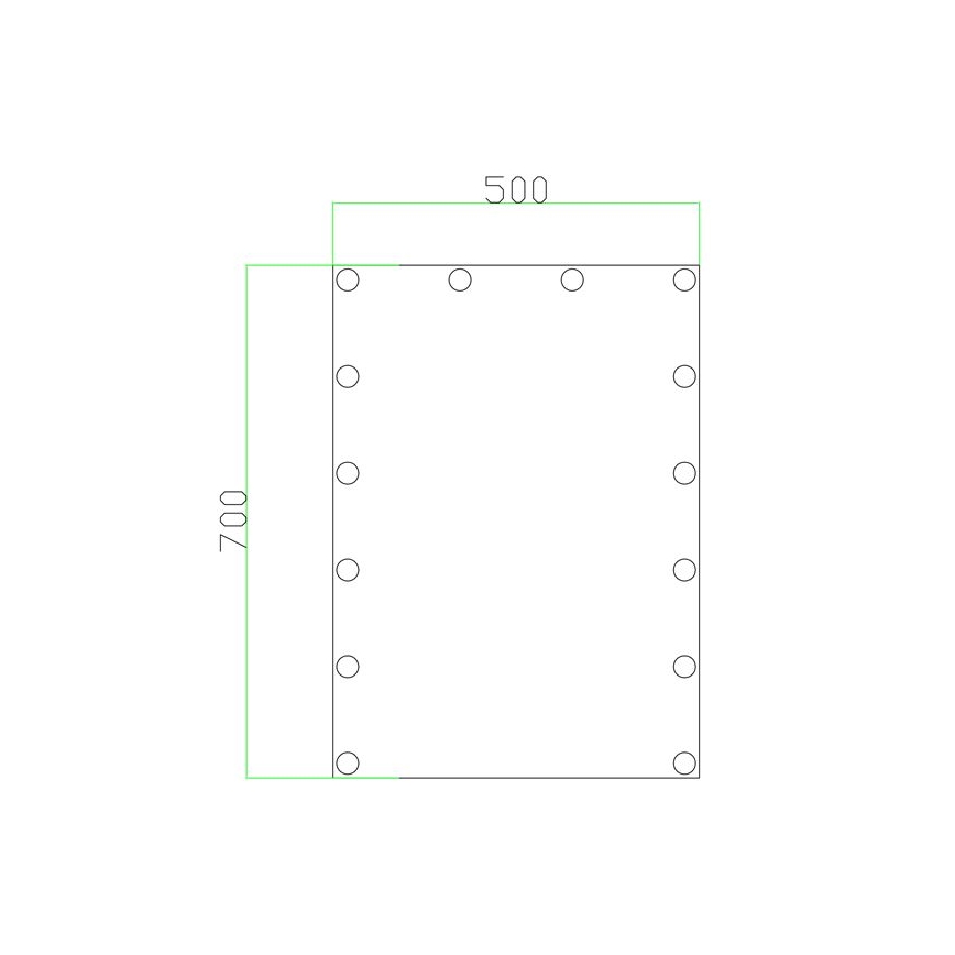 Espelho LED com iluminação 14xLED/1W/230V 3000/4000/6000K 70x50 cm IP44