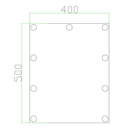 Espelho LED com iluminação 9xLED/1W/230V 3000/4000/6000K 50x40 cm IP44