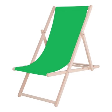 Espreguiçadeira de jardim verde/faia