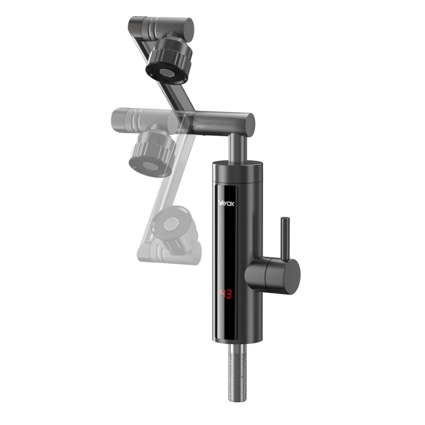 Esquentador de água instantâneo com ecrã LED 3000W/230V IPX4 antracite
