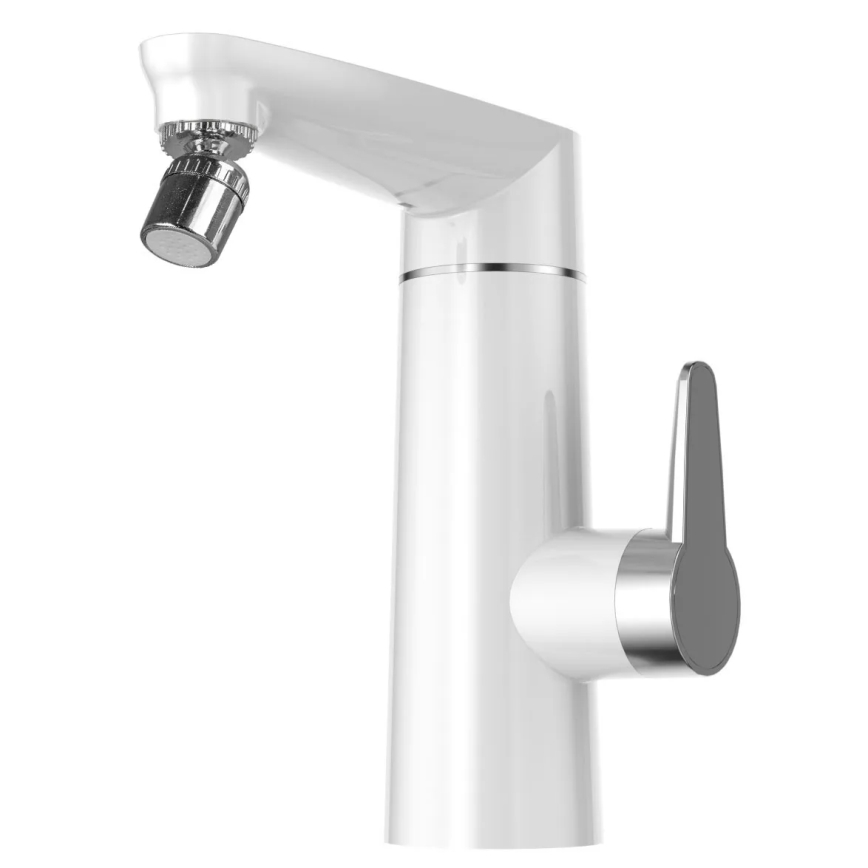 Esquentador de água instantâneo com ecrã LED 3000W/230V IPX4 branco