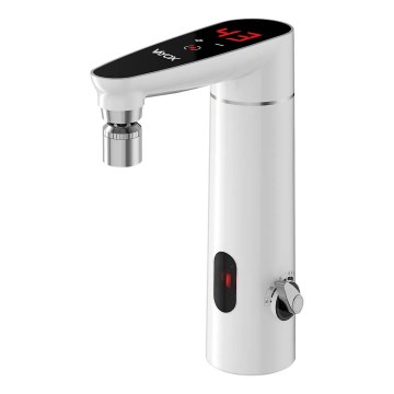 Esquentador instantâneo tátil com sensor e ecrã LED 3000W/230V IPX4 branco