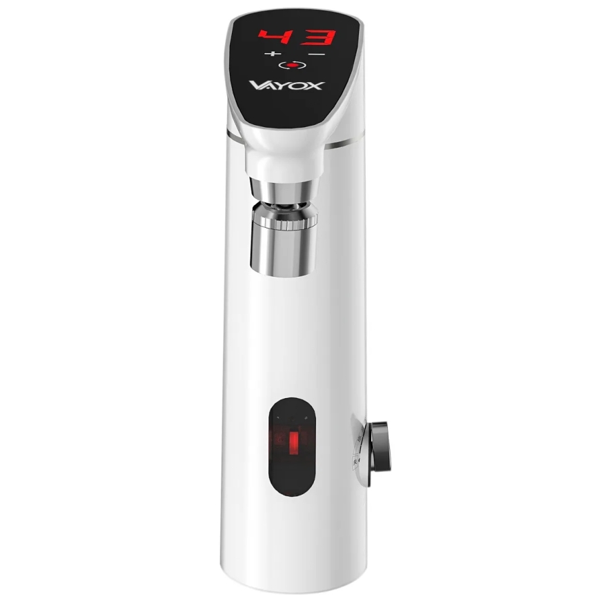 Esquentador instantâneo tátil com sensor e ecrã LED 3000W/230V IPX4 branco
