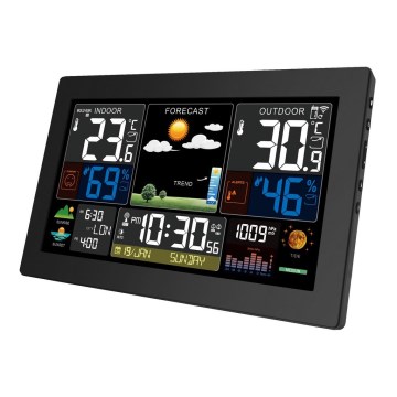 Estação meteorológica com ecrã LCD a cores 2xAA/5V
