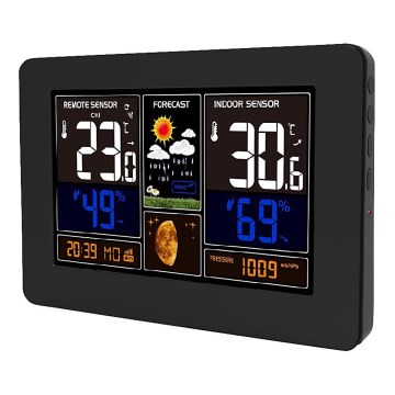 Estação meteorológica com ecrã LCD a cores 2xAA/5V Wi-Fi Tuya