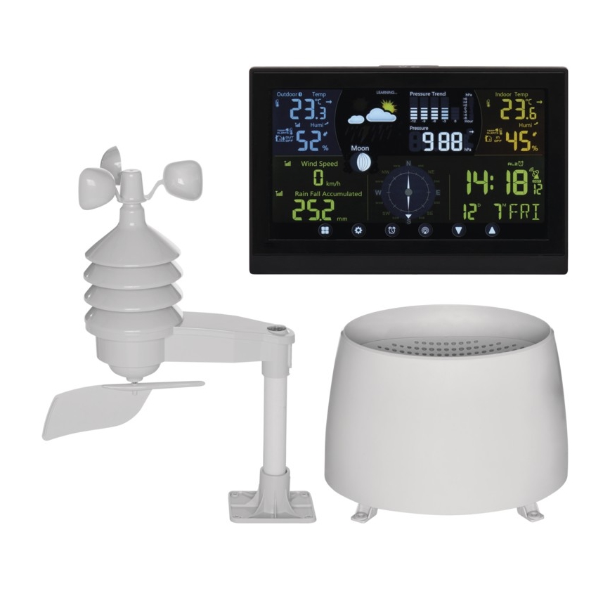 Estação meteorológica sem fios 5V/3×AAA + 4xAA